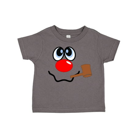 

Inktastic Snowman with Red Nose and Corncob Pipe Boys or Girls Toddler T-Shirt