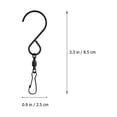 thumbnail image 2 of WRITWAA 10pcs Swivel Snap Hooks for Pet Cage Use Black Stainless Steel with Smooth Rotation, 2 of 8
