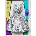 thumbnail image 3 of Barbie Doll Clothes: Iridescent Silvery Dress & 2 Accessories, 3 of 3