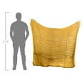 thumbnail image 4 of Donna Sharp Gold Chunky Knit Woven Throw, 4 of 5