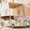Natural + Solid Wood+MDF + Bedroom-Twin Size, variant on [Luckynote]Wood Twin Size Car Bed with Pillow, Ceiling Cloth and LED, Natural