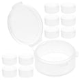 thumbnail image 3 of MasteelfCA 10 Pcs Rond Transparent PP avec Couvercle Conteneur Bouchon de Rangement (Transparent), 3 of 8