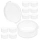 thumbnail image 5 of BRIGHTFUFU Contenedor redondo transparente de PP con tapa, almacenamiento de tapones para los oídos (transparente), 10 Uds., 5 of 7
