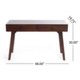 thumbnail image 6 of Bianlte Two Drawers Real Wood Desk,Writing Desk, Solid Wood Desk,Computer Table Office Desk for Home Office,Living Room, 6 of 7