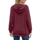 thumbnail image 3 of Jersey de baile sexy para mujer, sudadera con capucha con cremallera de un cuarto, Tops de punto sueltos lisos con bolsillos, 3 of 3