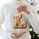 thumbnail image 2 of 26 Adornos Con Letras Del Alfabeto Para El Árbol De Navidad. Colgante Con La Letra M Y Bastones De Caramelo Con Diseño De Bayas. Mini Adornos Colgantes Para Fiestas Diy., 2 of 4