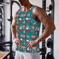 thumbnail image 5 of Rateoe Medical Elements Pattern Sleeveless Gym Shirt Muscle Tee Breathable Workout Shirt Slim-Fit Tank Quick Dry Fit Muscle Tank Top Bodybuilding Sleeveless T Shirt-Medium, 5 of 7