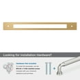thumbnail image 4 of Amerock Medora 12 inch (305mm) Center-to-Center Rectangle Champagne Bronze Appliance Pull Backplate, 4 of 6