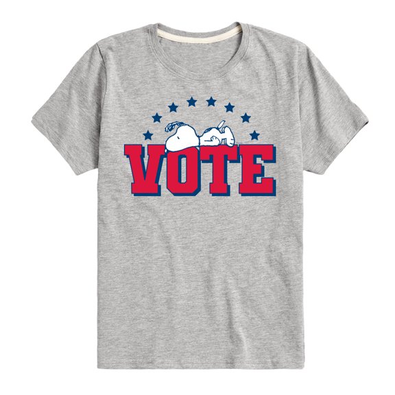 Peanuts - Vote Snoopy - Toddler & Youth Short Sleeve Graphic T-Shirt