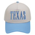 thumbnail image 2 of HuangHuanChen Trucker Hats Unisex Baseball Caps TEXAS Letter Embroidered Trucker Hat Collection Vintage Adjustable Snapback Baseball Hats for Men Women Sky Blue A, 2 of 3
