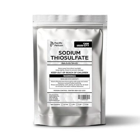 Pacific Pelican Sodium Thiosulfate (Sodium Hyposulfite) (Na2S2O3*5H2O) - Chemical (2lb)