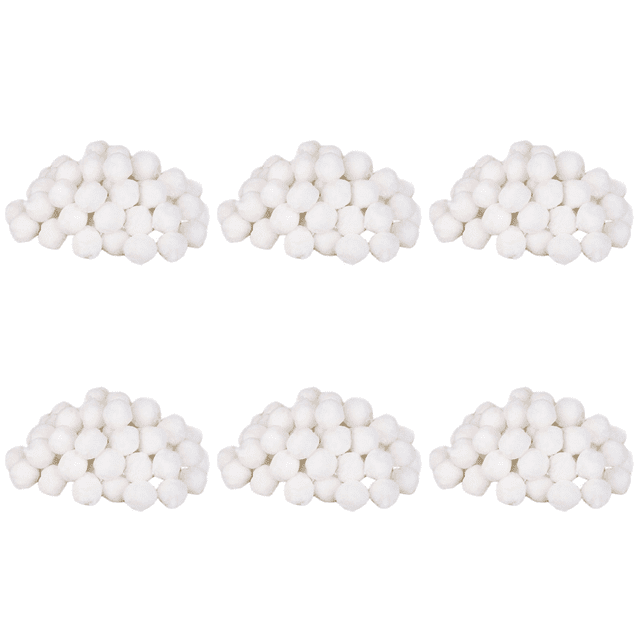 6X Swimming Pools Filter Balls Wet Dry Cotton Canister Clean Fish Tank Filter Material Water Purification Fiber 200g