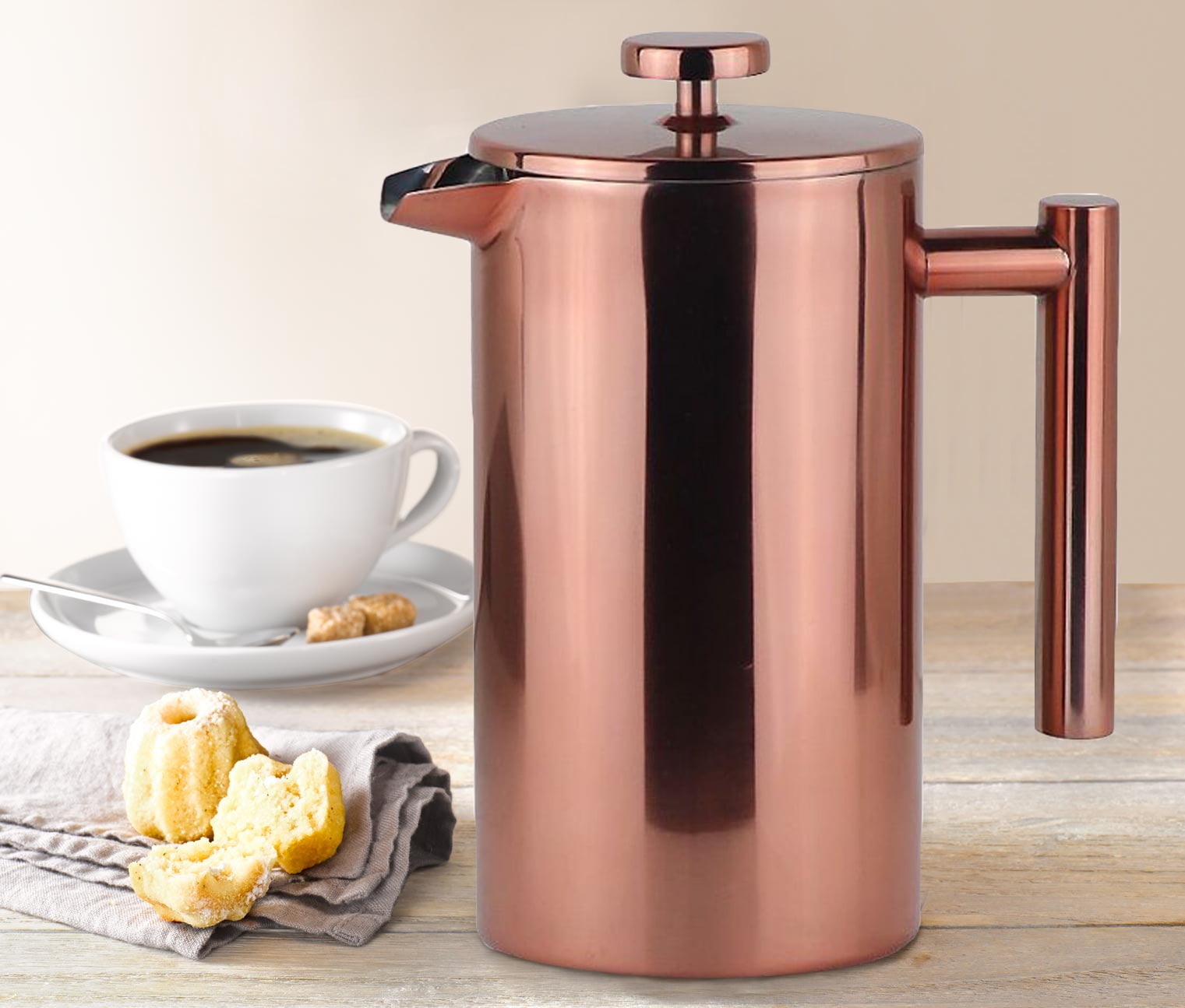 French Press Coffee Maker Stainless Steel 34 OZ Double Insulation