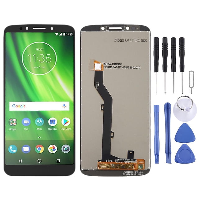 Pantalla TFT LCD bronceado jianjun para Motorola Moto G6 Play con digitalizador Ensamblaje completo negro