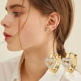 Awwp Gold 1X Earrings (A Pair) Heart Earrings Stud Earrings for Women