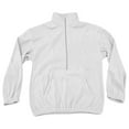 thumbnail image 4 of Fiaer Quarter Zip Pullover Women Plus Size Trendy Sweatshirts Long Sleeve Lapel Collared V Neck Pocket Tops White XL, 4 of 5