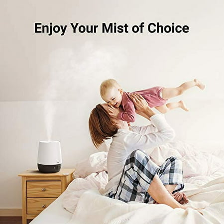 WINIX - L61 Ultrasonic Cool Mist Humidifier Premium Humidifying Unit with Whisper Quiet Operation Lasts Up to 30 Hours - White/Grey