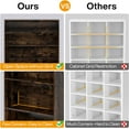 thumbnail image 6 of Tribesigns Shoe Cabinet, 9 Tiers 40-45 Pairs Heavy Duty Wood Freestanding Shoe Storage Cabinet, 6 of 7