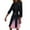 Pink, variant on TJAZFJPA Black Satin Dress Women Elegant Evening Dress Fashion Elegant Dress Party Festive Party Dress with Slit Tied Detail Bodycon Silm Dress Plain Shawl Collar Pleated Blazer Dress