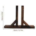 thumbnail image 2 of LEORX Wood Fence Base Beech Wood Fence Base Light Brown 1Set Support, 2 of 5