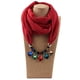 thumbnail image 2 of Bufanda de gasa con perlas de espejo y collar de aleación para mujer, bufanda de primavera, otoño e invierno, 2 of 6