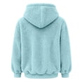 thumbnail image 7 of Unisex Cat Pouch Hoodie Fleece Sherpa Dog Sweatshirts Kangaroo Pocket Pet Carrier Holder, 7 of 7