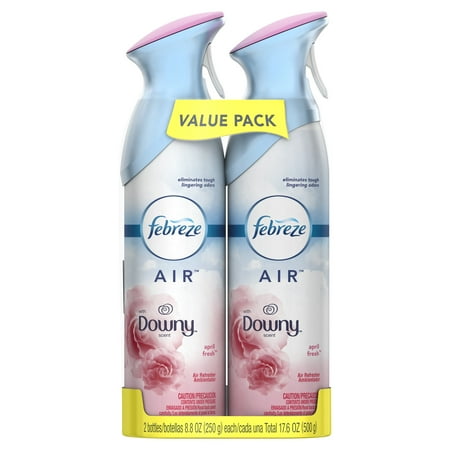 - (2 pack) Febreze AIR Effects Air Freshener with Downy April Fresh Scent (4 Count, 17.6 oz)
