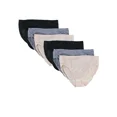 thumbnail image 2 of Fruit of the Loom Women's 5 Pack Microfiber Hi-Cut Panties, Assorted,Size 9, 2 of 3