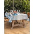 thumbnail image 2 of Outdoor Tablecloth with Umbrella Hole & Zipper, Blue Truck Coastal Rectangle Tablecloth 52x70 Inch, Summer Beach Coral Starfish Shell Vintage Patio Table Cover Waterproof Table Cloth for Picnic/Party, 2 of 7