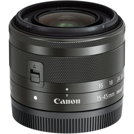 Canon EF-M 15-45mm f/3.5-6.3 IS STM Lens (Graphite)