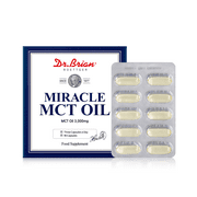 Dr.Brian Miracle MCT Oil,90 Capsules, MCT Oil 1000mg, Supplement to Help for Feeling Full by Creating a Ketone Body, to Decrease Snacking and Make a Good Diet, No Milk, Egg, Fish, Crustacean…