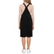 thumbnail image 3 of Vestido midi casual sin mangas de tirantes ajustables de pana para mujer INSPIRE CHIC con bolsillos en color negro, talla XS, 3 of 6