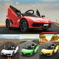 thumbnail image 4 of 12V Electric Ride-On Car for Kids | Licensed Battery-Powered Sports Car with Remote Control, 2 Speeds, Sound System, LED Headlights, Hydraulic Doors, 4 of 5