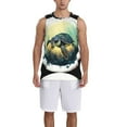 thumbnail image 6 of Rocae Watercolor Turtle3 for Men's Basketball Jersey Lightweight and Breathable Athletic Tank Top,Quick-Drying Sports Jersey 3X-Large, 6 of 9