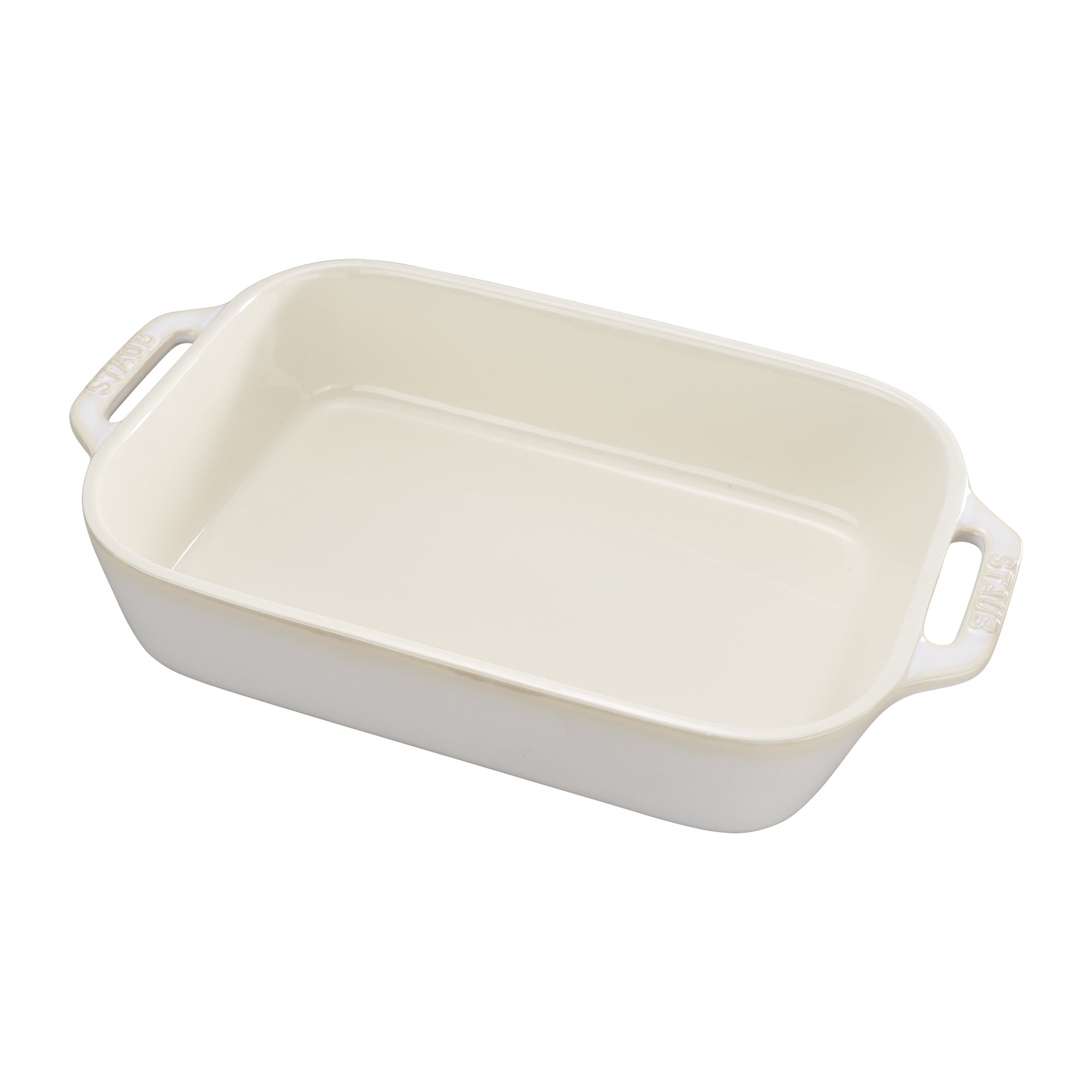 Staub Ceramic 10.5" x 7.5" Rectangular Baking Dish Rustic Ivory