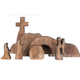 thumbnail image 2 of Crucifijo de madera para mesa de Pascua, Cuaresma/Domingo de Resurrección, centro de mesa de madera natural, 2 of 7