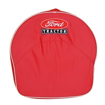 Red Vinyl Seat Cushion w/ Ford Script Logo Fits Ford/New Holland Replaces 8N401R