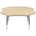 thumbnail image 2 of 48in Clover Premium Thermo-Fused Adjustable Activity Table Maple/Maple/Black - Toddler Swivel, 2 of 5