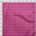 thumbnail image 3 of oneOone Polyester Lycra Teal Blue Fabric Check Sewing Material Print Fabric By The Yard 56 Inch Wide, 3 of 4