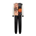 thumbnail image 4 of Ultra Soft Matching Family Halloween Pajamas PJs Set, Spooky Pumpkin Ghost Long Sleeve Top Pants Lounge Sleepwear Outfits, 4 of 5