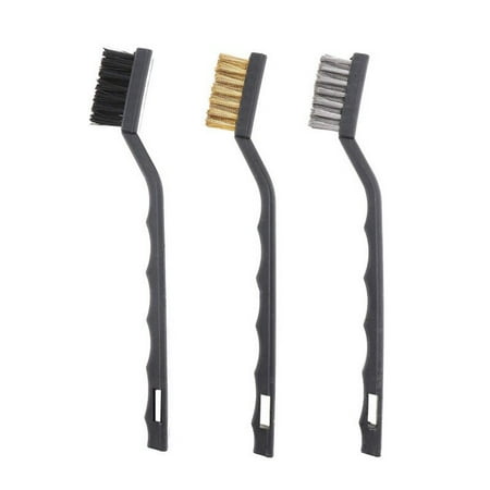

Gas Stove Cleaning Brush 3pcs/set Metal Nylon Fiber Strong Decontamination Corner Gap Brush Kitchen Cleaning Tools