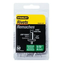 Stanley Hardware PAA54-5B 5/32 X 1/4 Aluminum Rivets 50 Count