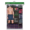 thumbnail image 3 of Fruit of the Loom Men's Dual Defense Woven Plaid Tartan Boxers,Assorted 5 Pack,X-Large, 3 of 5