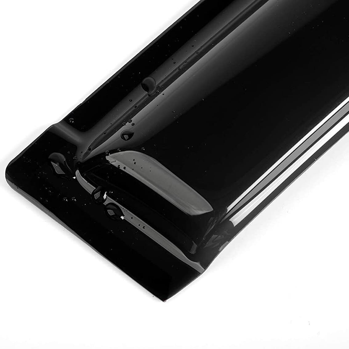 4PCS In-Channel Guards Window Visor Deflector, Medium Smoke-4PCS in-Channel Sun Rain Guards Window Visor