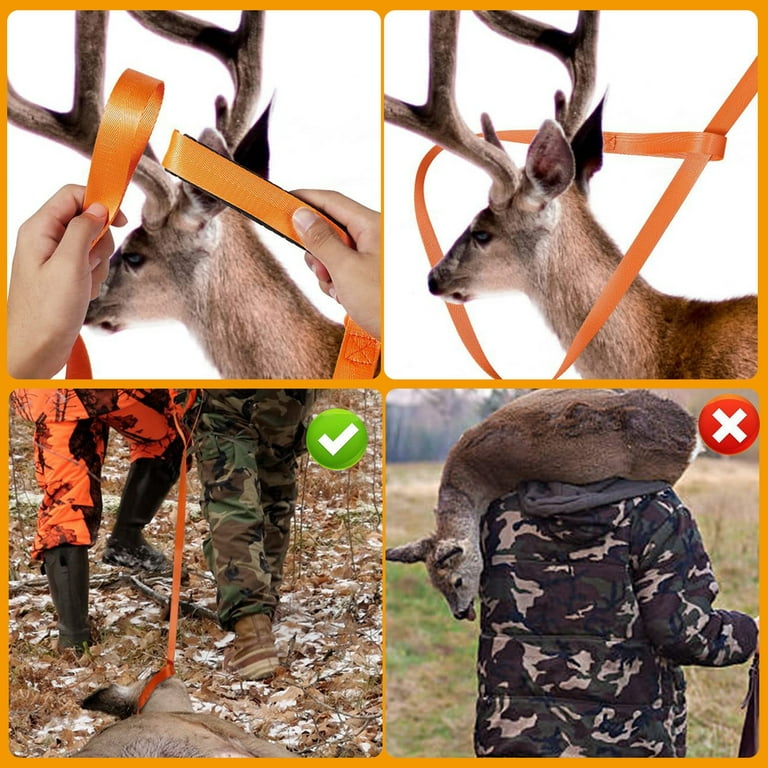  Deer Drag Harness Rope Strap Set - 1700lbs Load