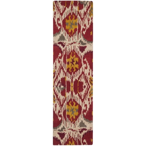 Safavieh Ikat Ivory/Red Area Rug