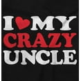 thumbnail image 2 of Love Crazy Uncle Family Niece Nephew Toddler Boy Girl T Shirt Infant Toddler Brisco Brands 12M, 2 of 6