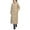 Khaki, variant on Women's Extra Long Hooded Puffer Coat, Over Knee Length Thickened Winter Jacket, Side Slit Detail Parka, Warm Down Alternative Coat, Casual Maxi Coat Black XXL