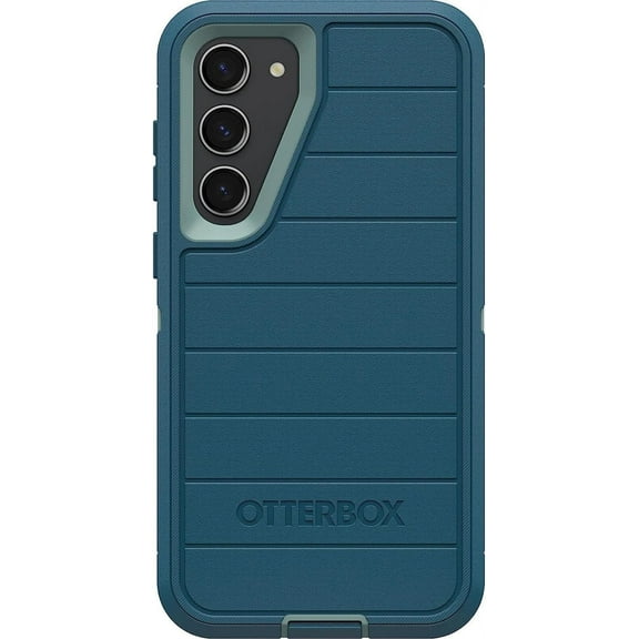OtterBox Galaxy S23  Only - Defender Series Case - Manoeuvre Blue, Rugged & Durable - with Port Protection - Case Only - Microbial Defense Protection - Non-Retail Packaging