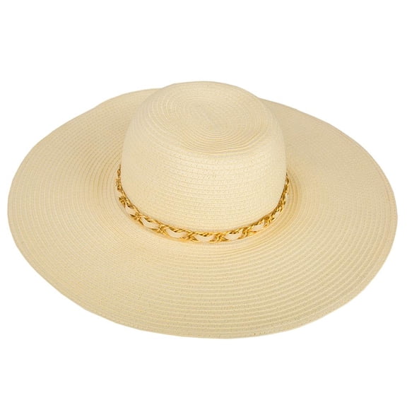 AERUSI Mrs Wickman Straw Floppy Hat [One Size Fits Most]
